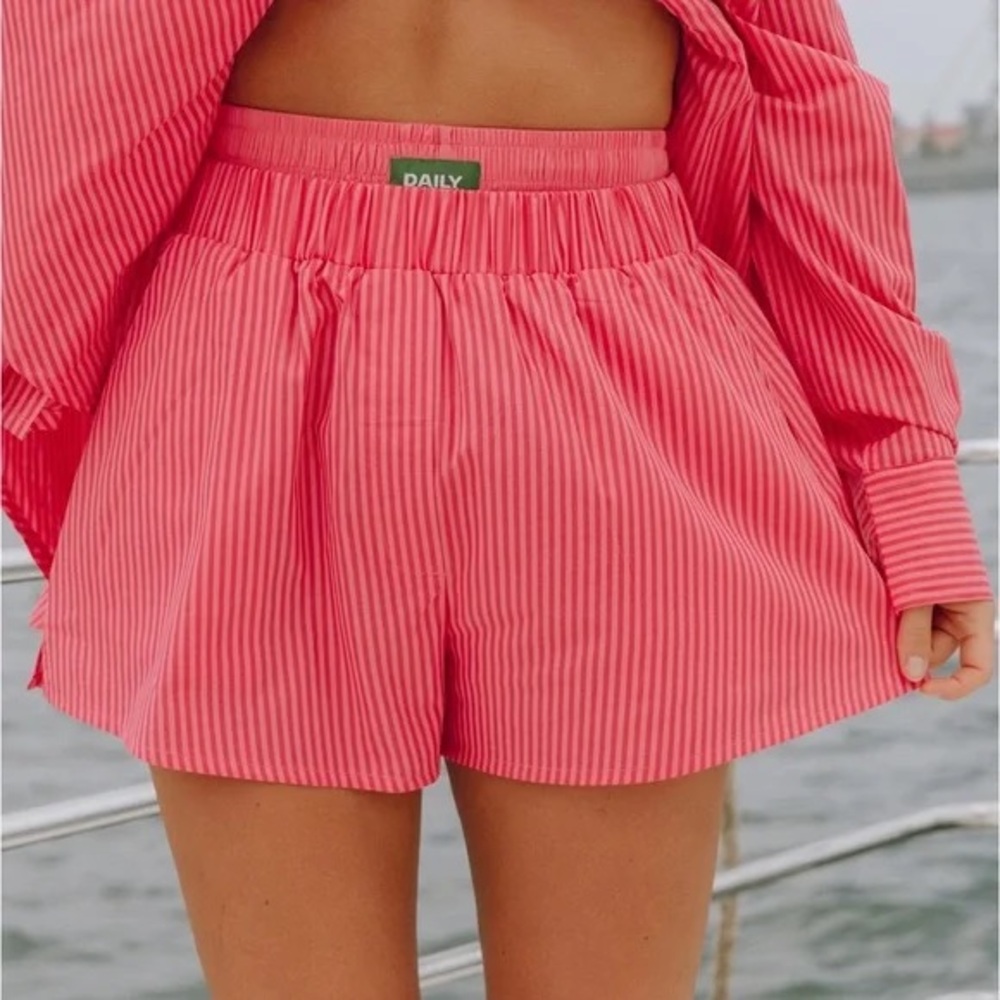 Daily Drills Striped Poplin Resort Shorts